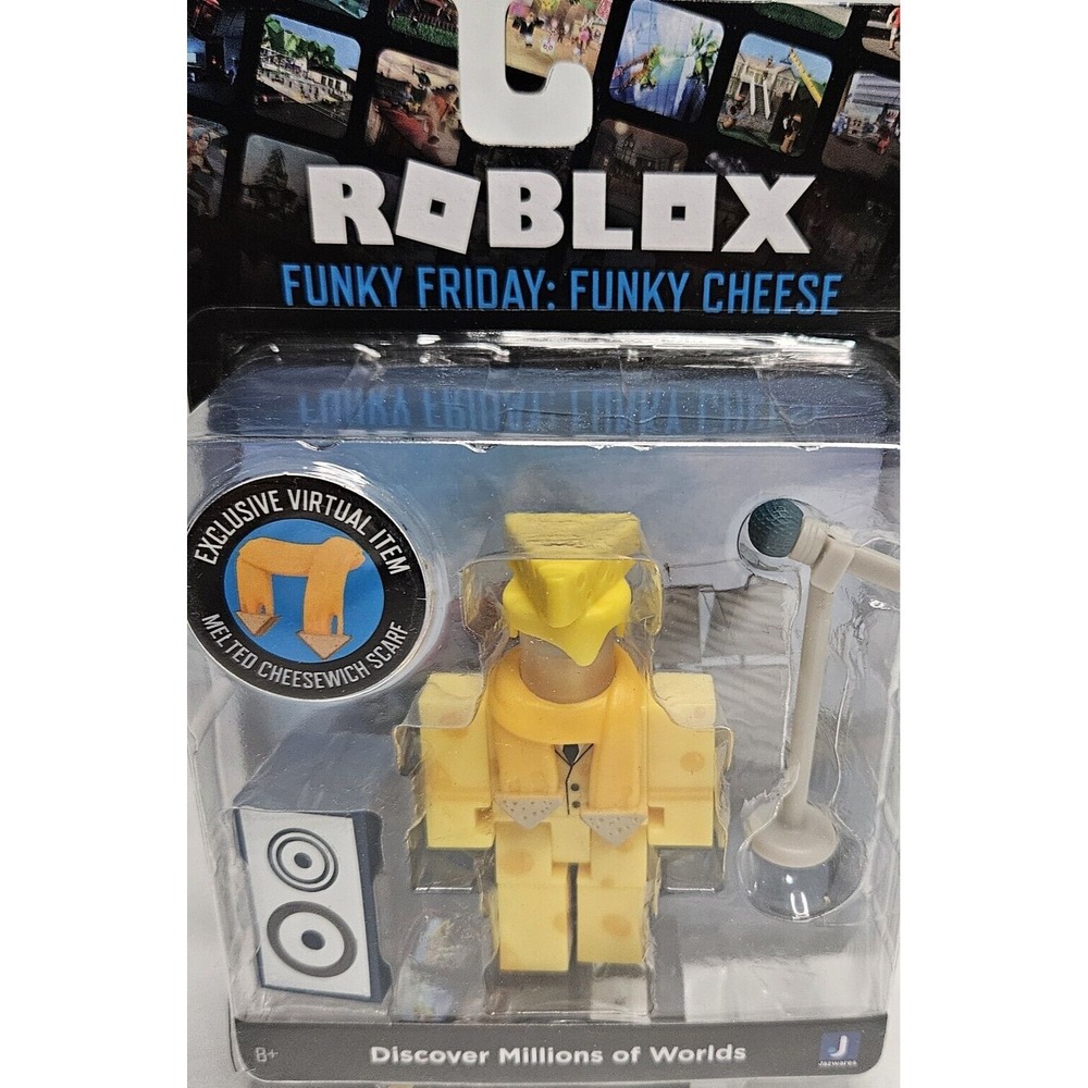 ROBLOX Funky Friday Figure Funky Cheese Exclusive Virtual Item Cheesewich Scarf